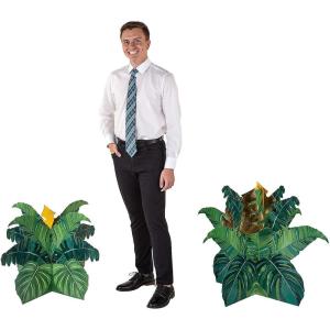 Jungle Nights Leaf Cardboard Stand-Up, 2 Piece