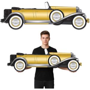 Roaring 20s Jointed Roadster Car Sign – Party Decor – 1 Piece