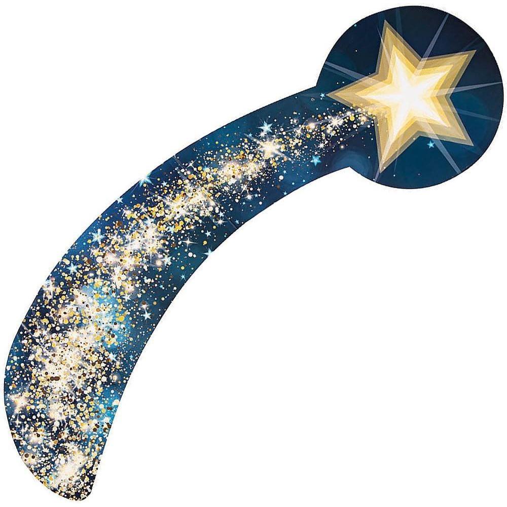 image:imageFun Express 5 Ft Starry Night Shooting Star Hanging Decoration Perfect Party Decor for Dreamy Celebrations Design 1 Pieces