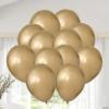 Fun Express Bulk 72 Pieces Metallic Gold Sateen Satin Luxe 12″ Latex Balloons