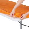 Fun Express Fitted Plastic Tablecloths Orange 8 Ft Bulk 12 Pc