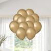 Fun Express Metallic Gold Sateen Satin Luxe 5″ Latex Balloons – 25 Pieces