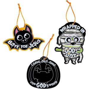 Fun Express 3-1/4″ – 5″ Magic Color Scratch Religious Halloween Character Ornaments – 24 Pieces