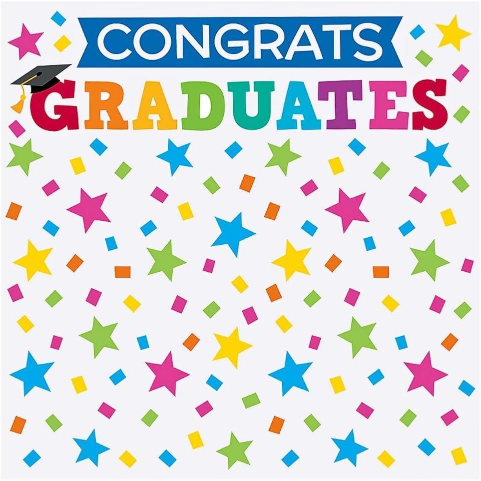 image:imageElementary Graduation Colorful Stars Backdrop