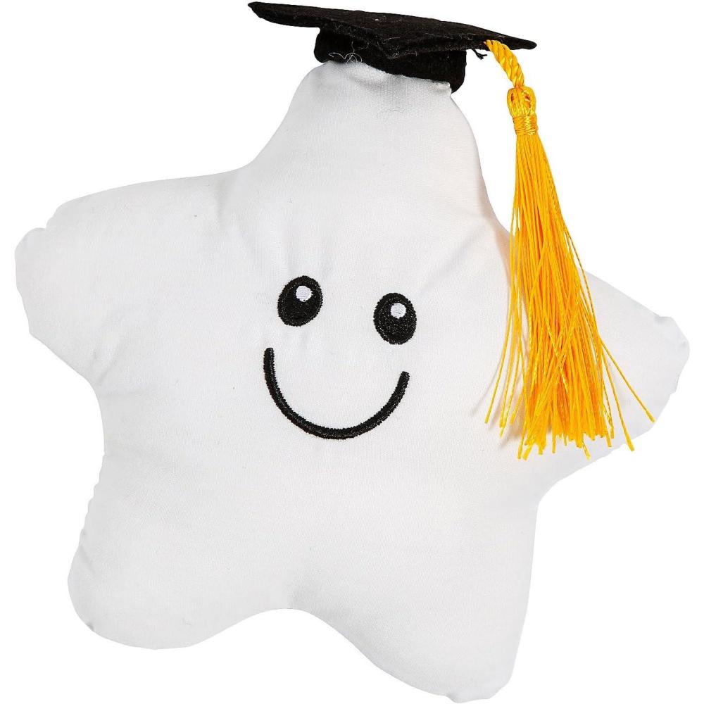 image:imageFun Express 6 x 6 Graduation Autograph White Stuffed Star with Cap