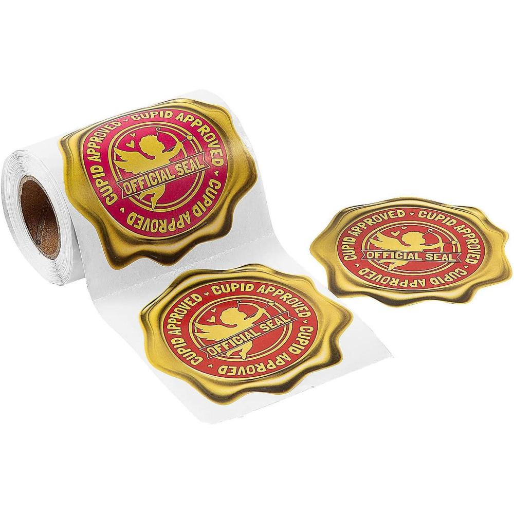 image:imageFun Express Official Cupid Seal Sticker Roll  100 Pieces