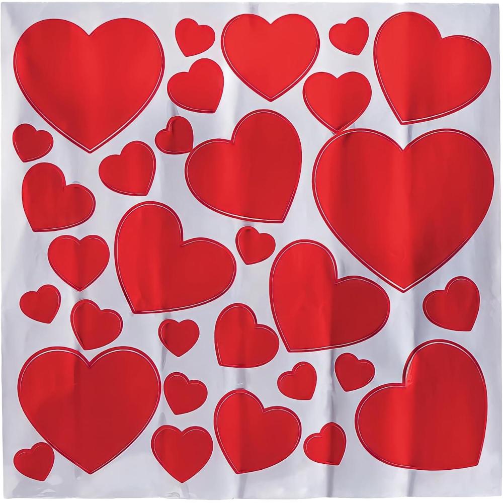 image:imageHeart Floor Decals Red Vinyl 2 10 x 2 925 1 Set Perfect for Romantic Events Weddings and Home Decor