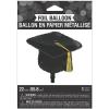 Black Metallic Mortarboard 22″ Mylar Balloon – Party Decor – 1 Piece