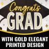 Black & Gold Graduation Party Luncheon Napkins, 50 Pieces