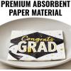 Black & Gold Graduation Party Luncheon Napkins, 50 Pieces