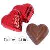 Bulk Valentine Red Chocolate Hearts, 1320 Pieces
