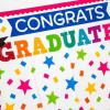 Elementary Graduation Colorful Stars Backdrop