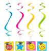 Elementary Graduation Hanging Swirl Decorations 12 Pieces