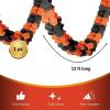 Fun Express – Orange Graduation Tissue Garland (12ft) for Graduation – Party Decor – Hanging Decor – Garland – 1 Piece