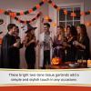 Fun Express – Orange Graduation Tissue Garland (12ft) for Graduation – Party Decor – Hanging Decor – Garland – 1 Piece