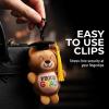 Fun Express 2 1/4″ x 3 1/2″ Stuffed Elementary Graduation Bear Backpack Clips – 12 Pc.