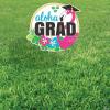 Fun Express Aloha Grad Yard Sign – Personalized Graduation Yard Sign – Party Decorations Summer Supplies Outdoor – Party Supplies for Summer Hawaiian Theme Party Decorations