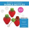 Fun Express Berry-Shaped Bubble Bottles 12 Pack – Valentines for Class Party Favors for Kids | Non Candy Valentines Gifts for Kids Classroom | Goodie Bag Stuffers, Treasure Toys & Prize Box Treats(2 1/2 inches)