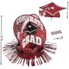 Fun Express Burgundy Graduation Table Décor Kit – Elegant Party Décor for Graduation Celebrations Centerpieces & General Decor – Perfect for Memorable Graduation Parties – 23 Pieces