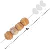 Fun Express Cake Pop Sticks Heart Skewers 25 Pack – Plastic Cocktail Picks for Valentines Charcuterie, Galentines Day Decor & Party Supplies | Fancy Toothpicks for Appetizers, Fruit Kabobs & Drinks