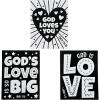 Color Your Own Fuzzy God’s Love Poster – Crafts for Kids and Fun Home Activities