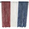 Fun Express – Patriotic RWB Bead Asst for Fourth of July – Jewelry – Mardi Gras Beads – Mot Round – Fourth of July – 144 Pieces