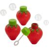 Fun Express Berry-Shaped Bubble Bottles 12 Pack – Valentines for Class Party Favors for Kids | Non Candy Valentines Gifts for Kids Classroom | Goodie Bag Stuffers, Treasure Toys & Prize Box Treats(2 1/2 inches)