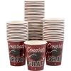 Fun Express Burgundy Graduation Party Congrats Grad & Cap Paper Cups Bulk 50 Pc