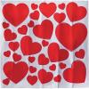 Heart Floor Decals Red Vinyl – 2″ – 10″ x 2″ – 9.25″ (1 Set) – Perfect for Romantic Events, Weddings, and Home Decor