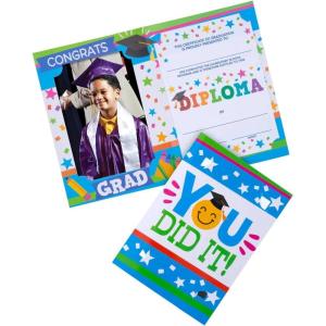 11 1/4″ x 8″ Graduation Photo & Diploma Holder Cardstock Booklets – 12 Pc.