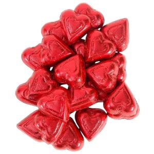 Bulk Valentine Red Chocolate Hearts, 1320 Pieces