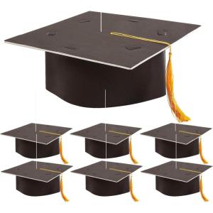 Fun Express Graduation Cap Hanging Decorations – 6 Piece