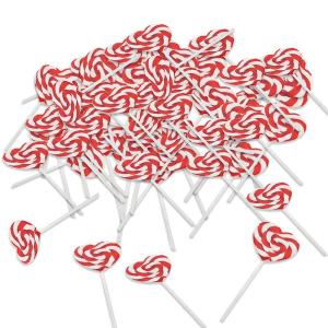 RED HEART SHAPED SWIRL POP – Edibles – 12 Pieces
