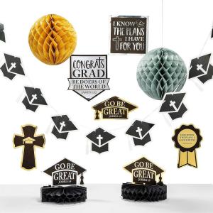 Religious Graduation Decorating Kit – Party Decor – 8 Pieces