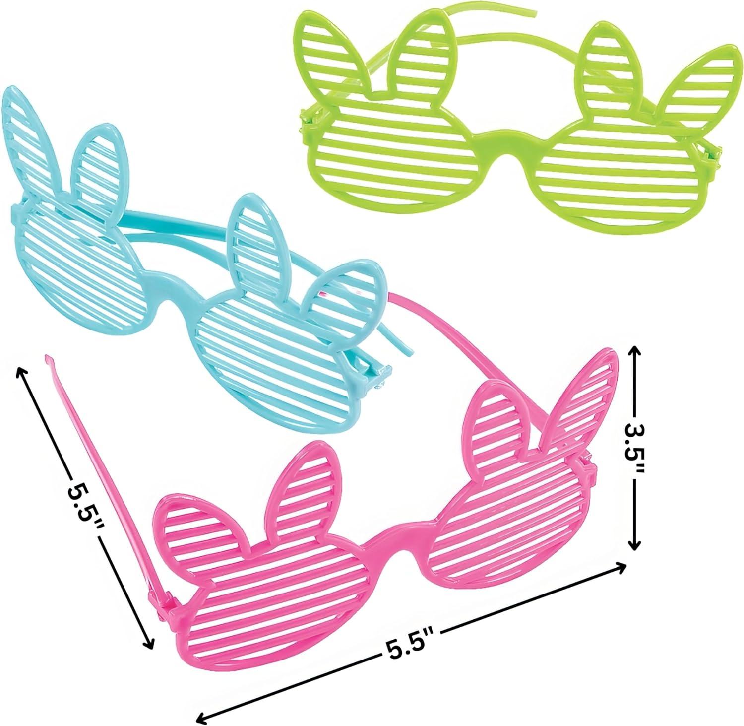 image:imageFun Express Easter Bunny Shutter Shades Apparel Accessories 12 Pieces