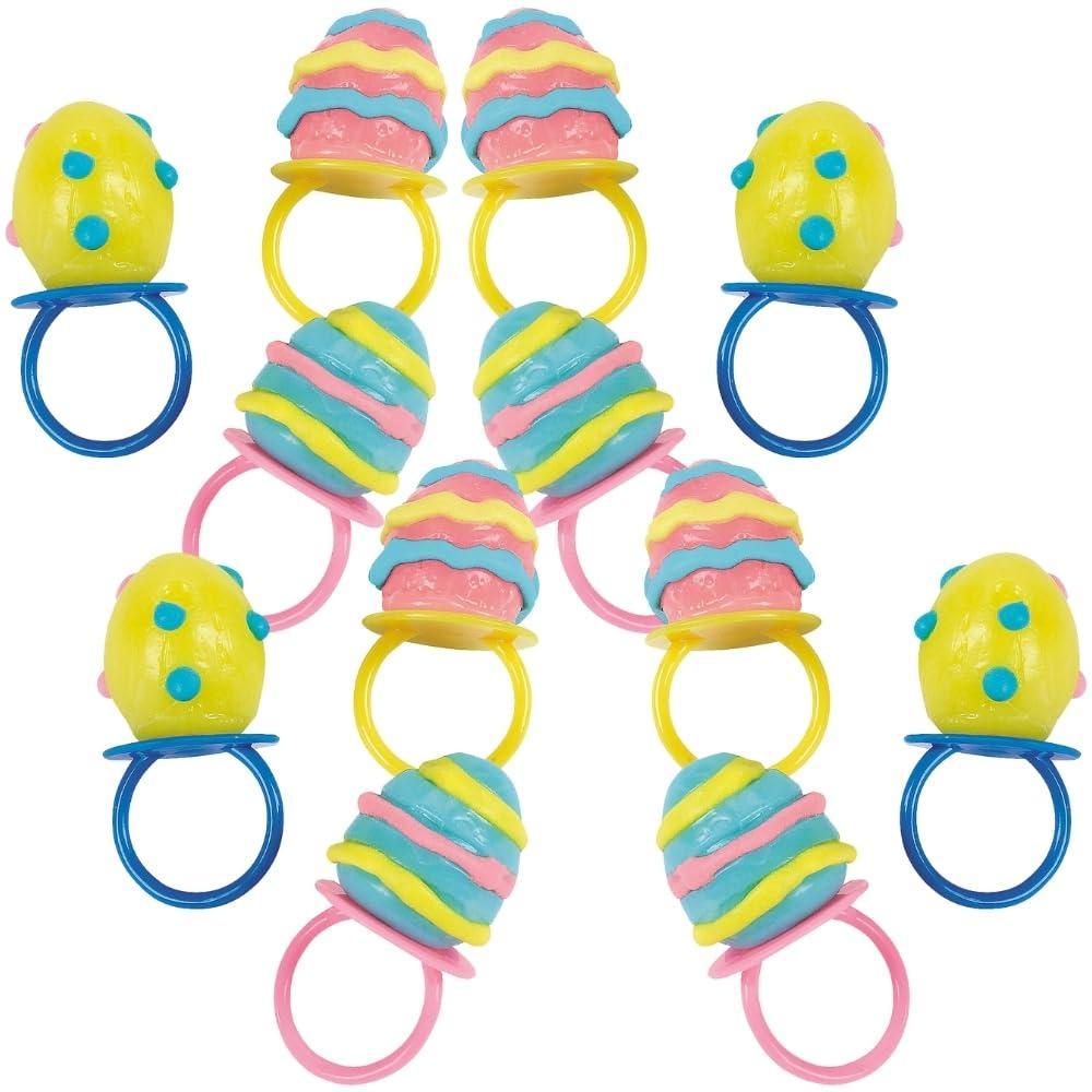 image:imageEaster Egg Shaped Sucker Rings 12 Strawberry suckers Individually Packaged