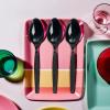 Fun Express – Kelly Green Plastic Spoons (50 Pc) – Party Supplies – Solid Tableware – Cutlery – 50 Pieces(Black)