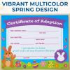 Fun Express Easter Bunny Adoption Certificates – 12 Pc