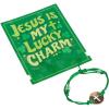 Fun Express Jesus is My Lucky Charm Bracelets with Card – 12 Pieces