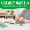 Fun Express St. Patrick’s Day Lucky Leprechaun Paper Layering Craft Kit – Makes 3