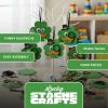 Multicolor Foam Shamrock with Mustache Ornament Craft Kit – 4″ x 4.5″ (12 Sets) – Fun & Easy DIY St. Patrick’s Day Decorations