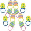 Easter Egg Shaped Sucker Rings (12 Strawberry suckers) Individually Packaged