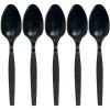 Fun Express – Kelly Green Plastic Spoons (50 Pc) – Party Supplies – Solid Tableware – Cutlery – 50 Pieces(Black)