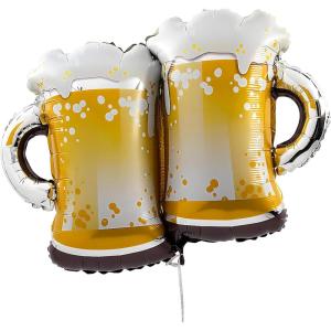Double Beer Mug 35″ Mylar Balloon
