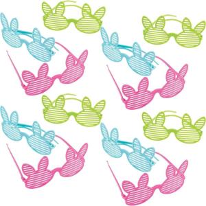 Fun Express Easter Bunny Shutter Shades – Apparel Accessories – 12 Pieces