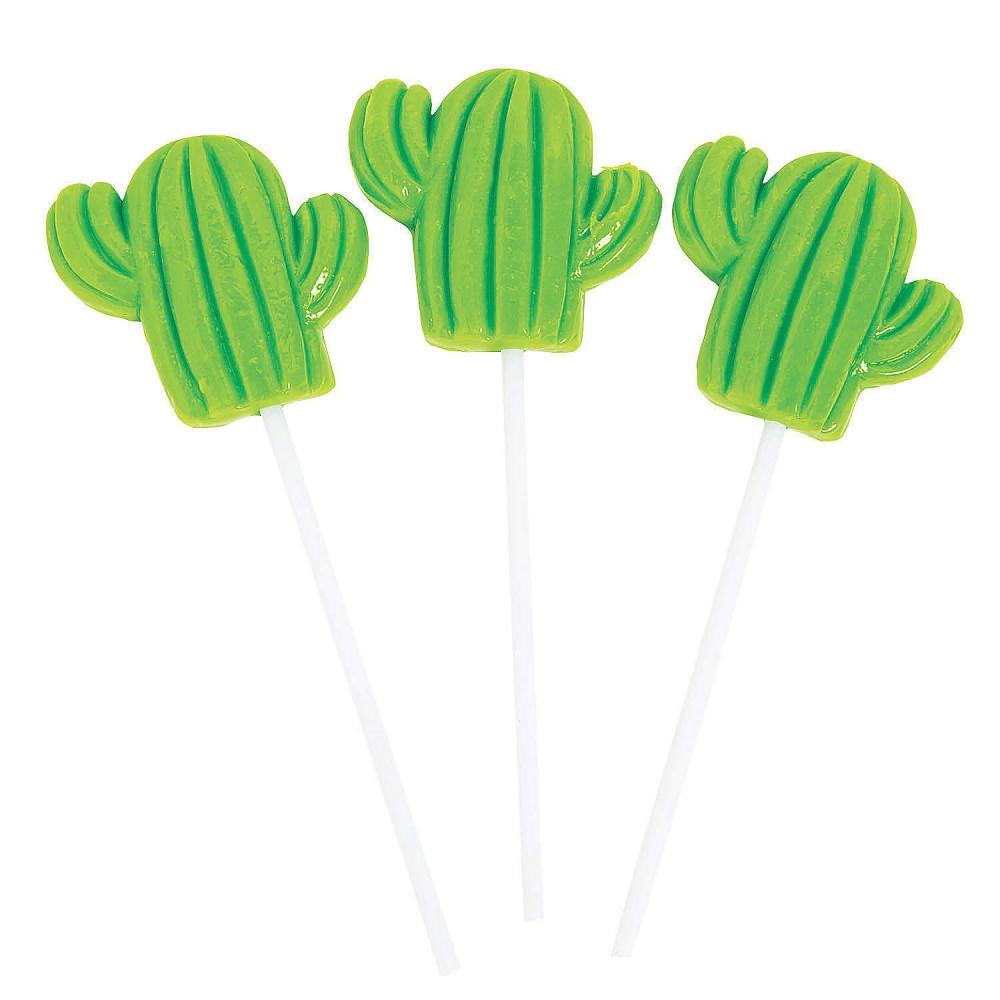 image:imageFun Express Cactus Suckers set of 12 individually wrapped Green Apple Flavor VBS Vacation Bible School SuppliesDecor