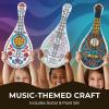 Color Your Own Wood Fiesta Guitar – Crafts for Kids and Fun Home Activities
