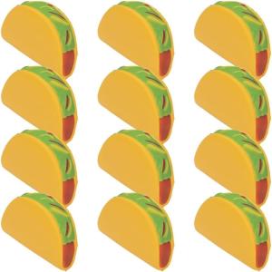Fun Express Fiesta Taco Slow Rising Squishies, 12 Pieces, Great for Cinco De Mayo, Taco Night Themed Parties