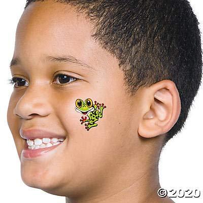 image:imageFun Express Frog Temporary Tattoos Fun Vibrant Party Favors amp Giveaways Kids Perfect for Birthday Parties Events School Carnivals Celebrations Safe EasytoApply Designs 72 Pieces
