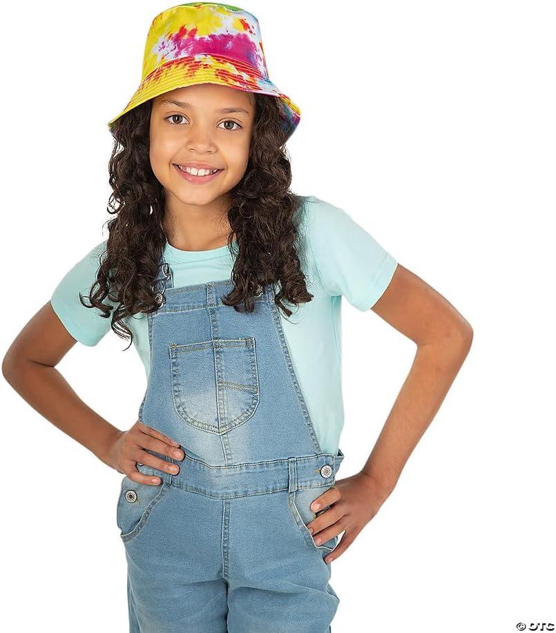 image:imageFun Express Kids TieDye Bucket Hat 12 Pack Colorful Rainbow Party Hats for Birthday Celebrations Summer Sun Hats for Kids Beach amp Outdoor Fun Bulk Hats for Groovy 90s Hippie Themed Events